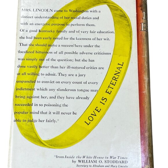 Love is Eternal A Novel about Mary Todd and Abraham Lincoln~Irving Stone 1954 - Picture 2 of 11